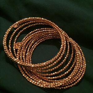 Stella and Doy Bardot Spiral Bangle - Gold